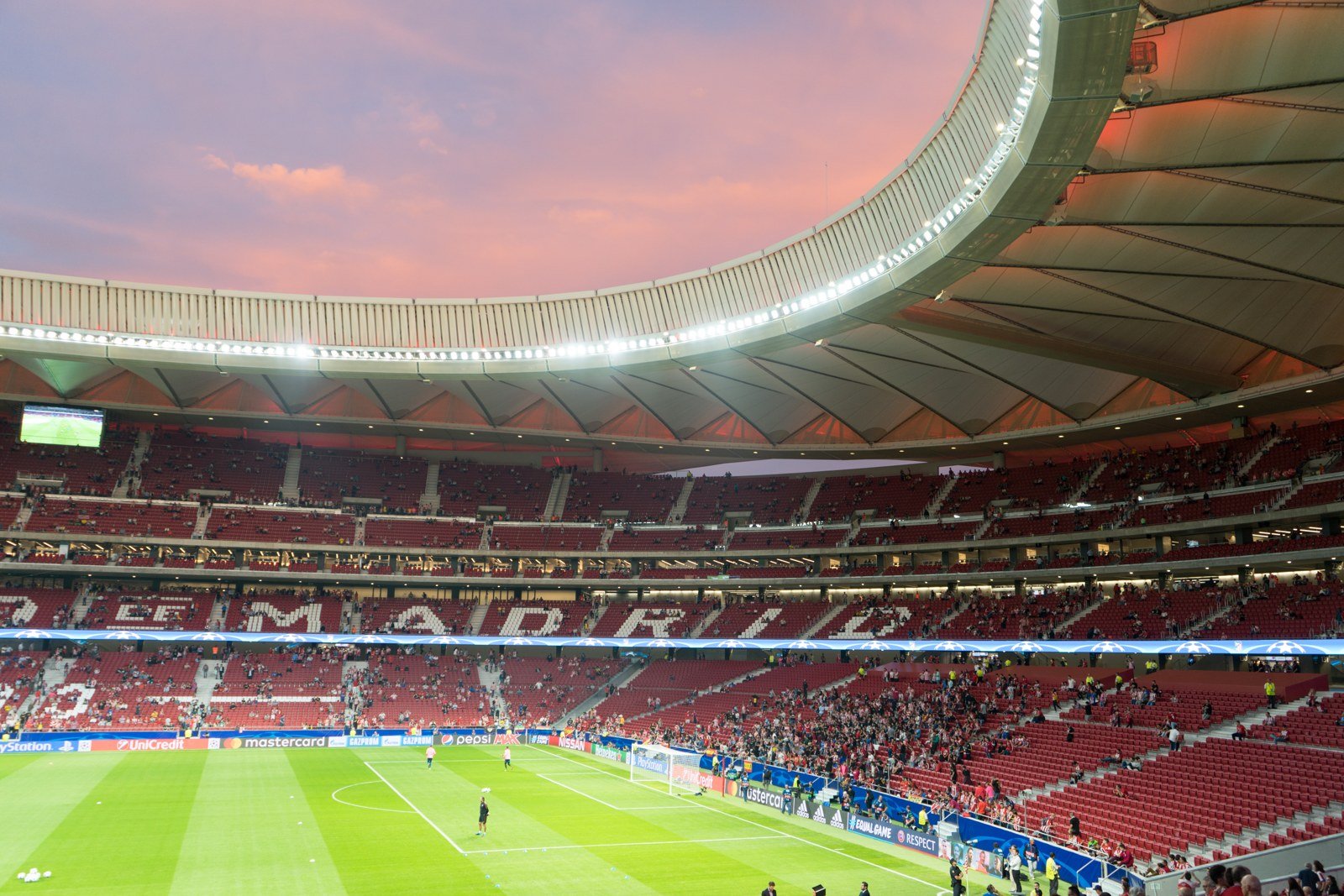 Atletico v Man Utd venue: the Metropolitano in Madrid on a Champions League night
