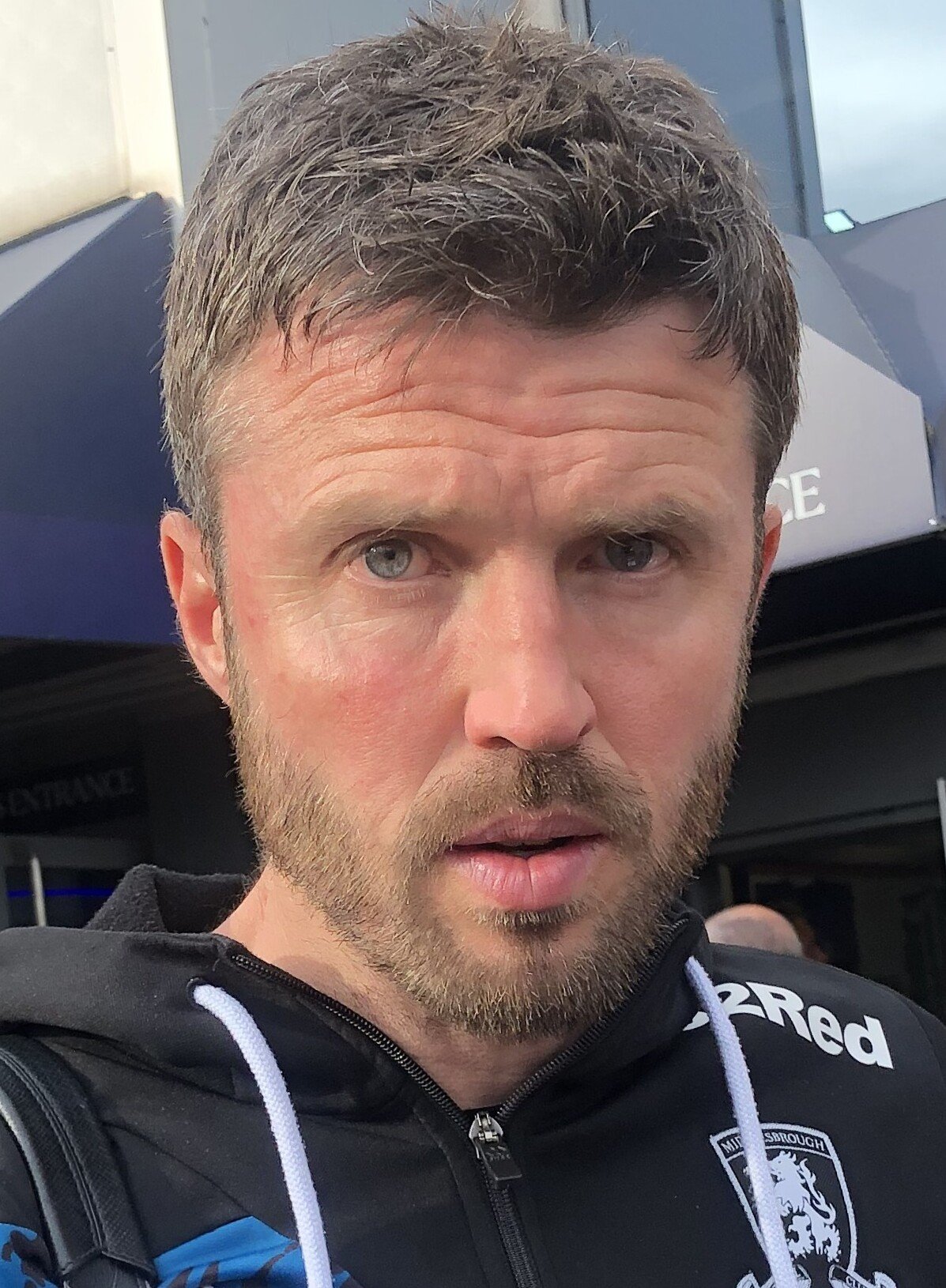 Michael Carrick in Middlesbrough training kit in April 2025