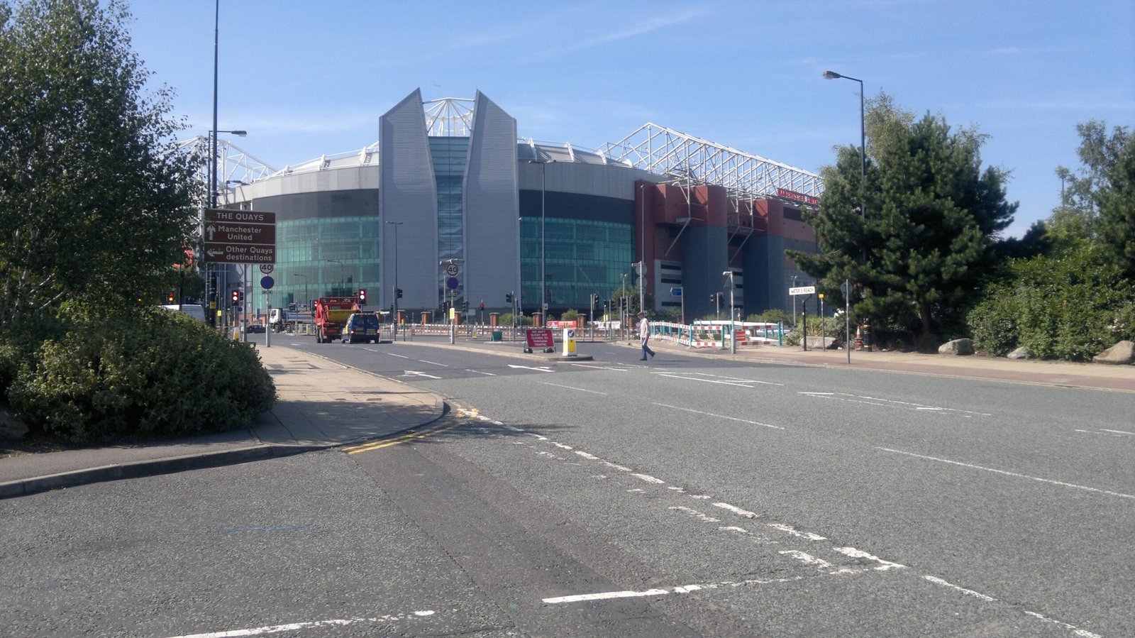 Old Trafford seen from the road, an archive photo with a Man City appeal 2027 report
