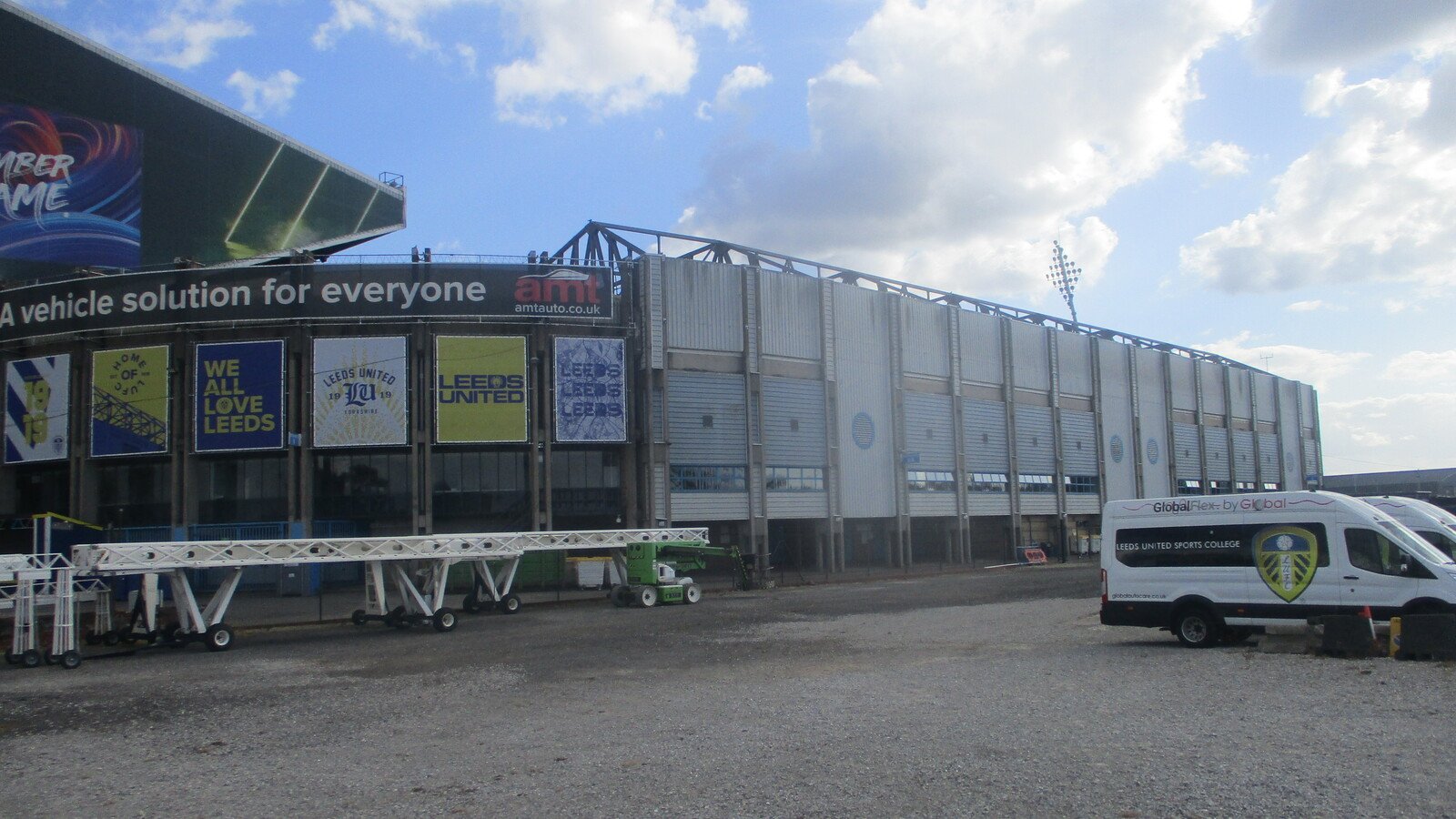 Elland Road pictured in August 2023, the venue for Sunday's Leeds v Man Utd clash