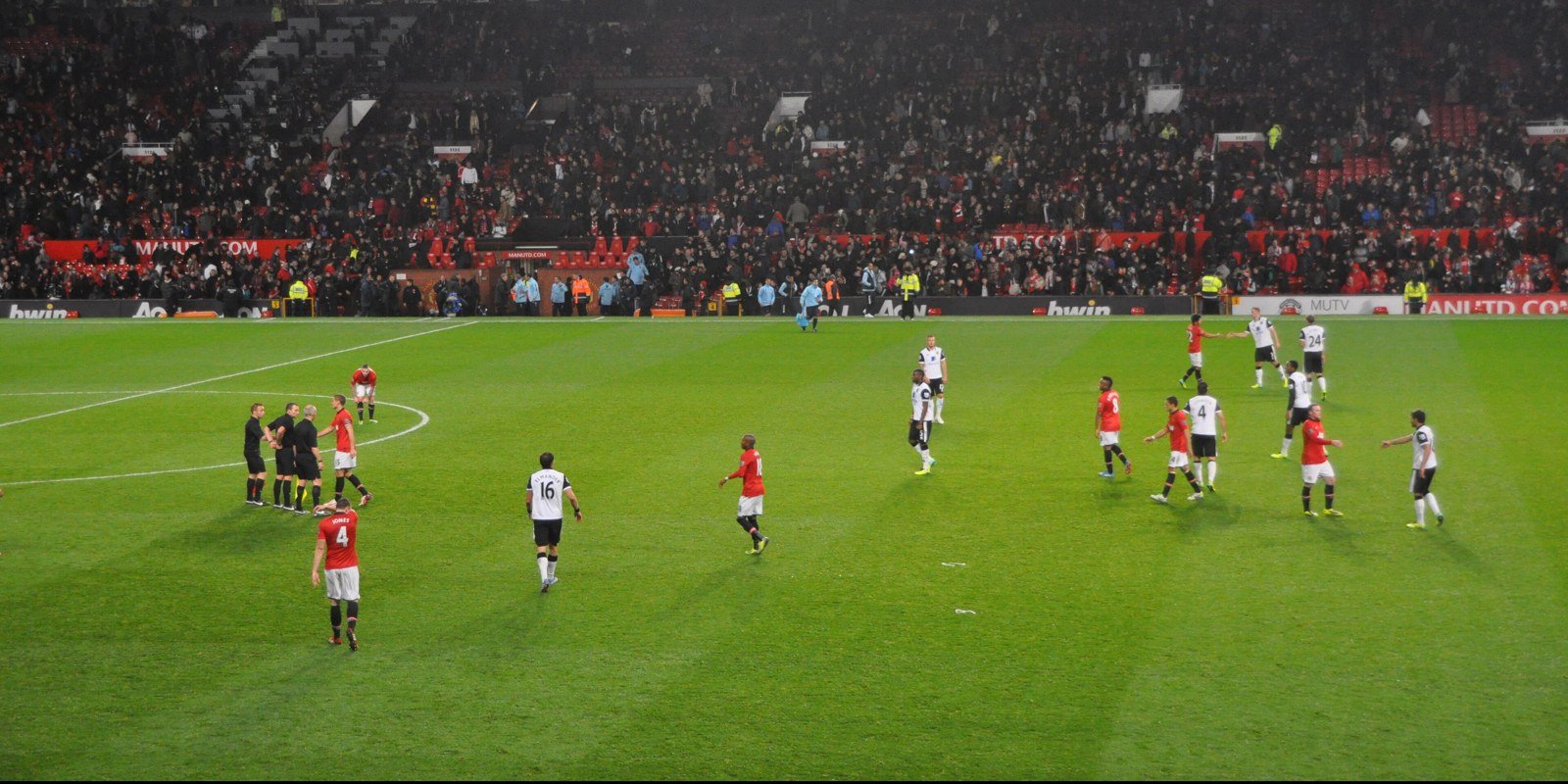 Old Trafford during a home match, venue for United v Spurs